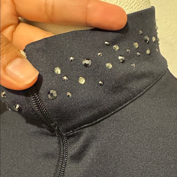 M.Miller Swarovski Mid-Layer Top Luxury Ski Wear 1/4 Zip - Picture 5 of 10